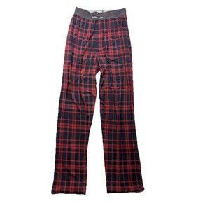Tommy John Plaid Pajama Pants Navy Red Men's Size Small *Flawed*